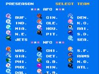une photo d'Ã©cran de Tecmo Super Bowl sur Nintendo Nes